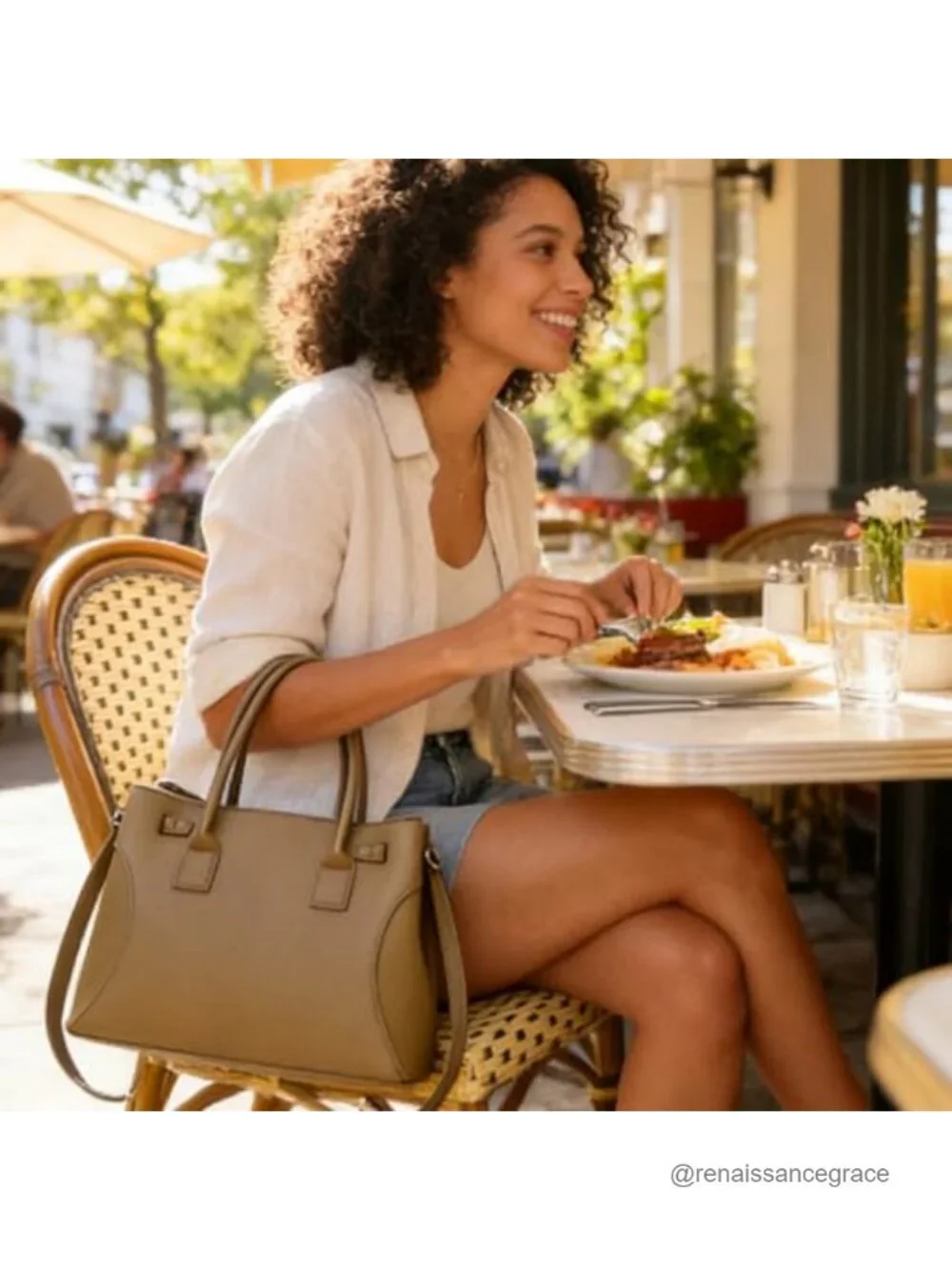 Women's Vegan Leather Satchel Tote Bag with Top Handle Shoulder Crossbody